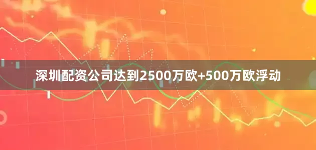 深圳配资公司达到2500万欧+500万欧浮动